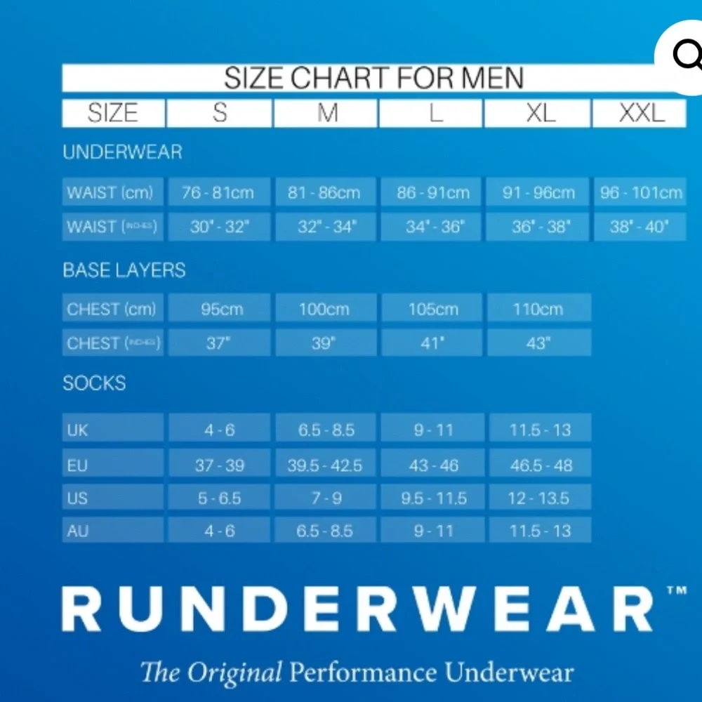 RUNDERWEAR USA men’s Running Boxers